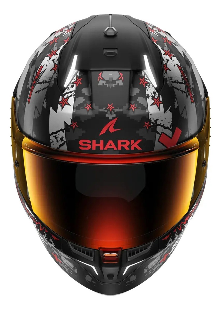 Casco Integral Moto Shark Skwal I3 Hellcat Luz Freno + Visor