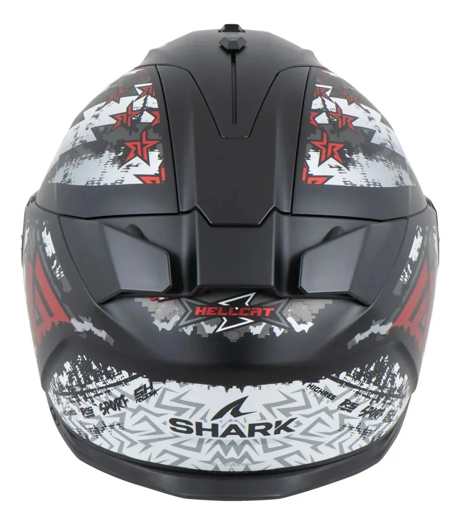 Casco Integral Moto Shark Skwal I3 Hellcat Luz Freno + Visor