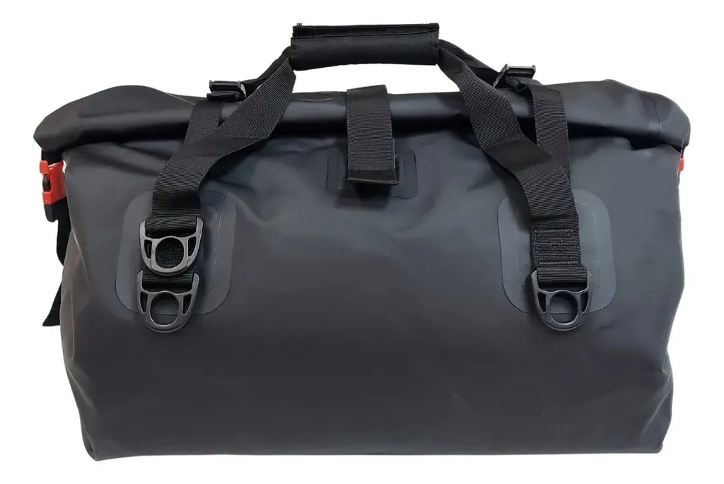 Bolso Trasero Moto Givi Ea115gr 100% Impermeable 40 Litros Negro/rojo