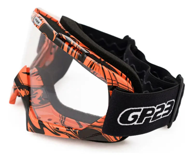 Antiparra Trasparente Motocross Enduro Punto Extremo Rpm Naranja Transparente Único