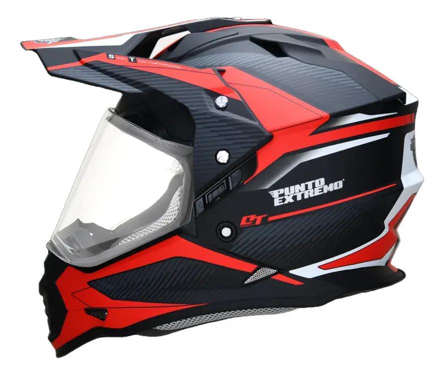 Casco Moto Cross Mx632 Dakar Visor Punto Extremo Rpm