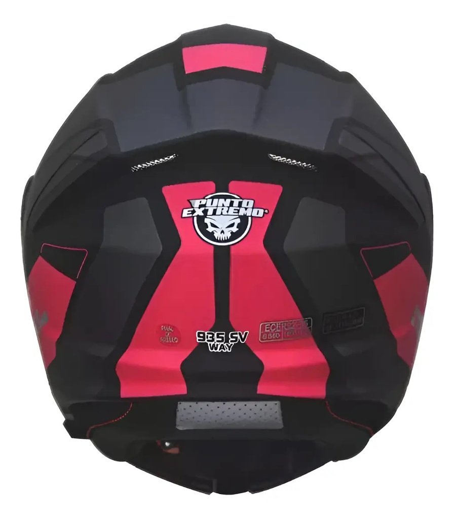 Casco Rebatible Punto Extremo Way 935 Rosa Doble Visor Rpm