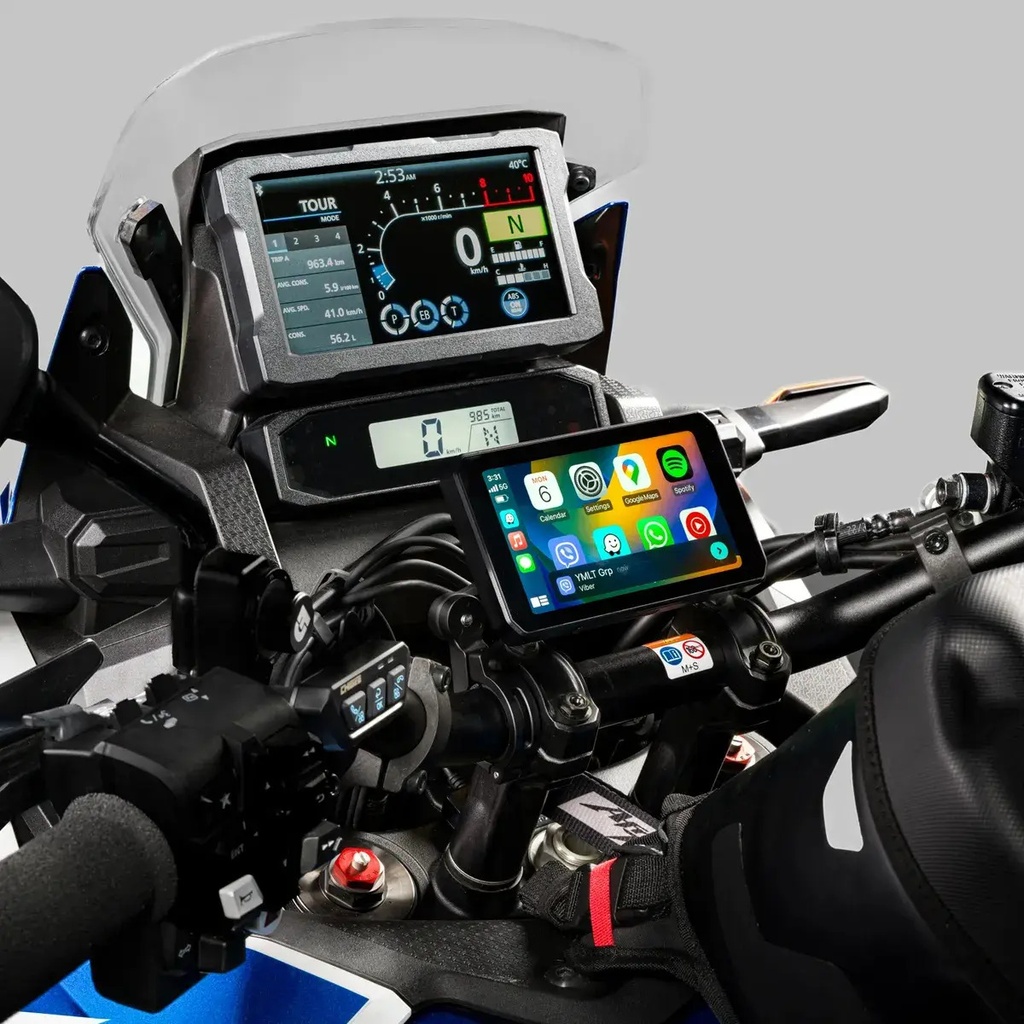 Pantalla Inteligente Moto Universal Chigee Aio-5 Play Rpm Negro