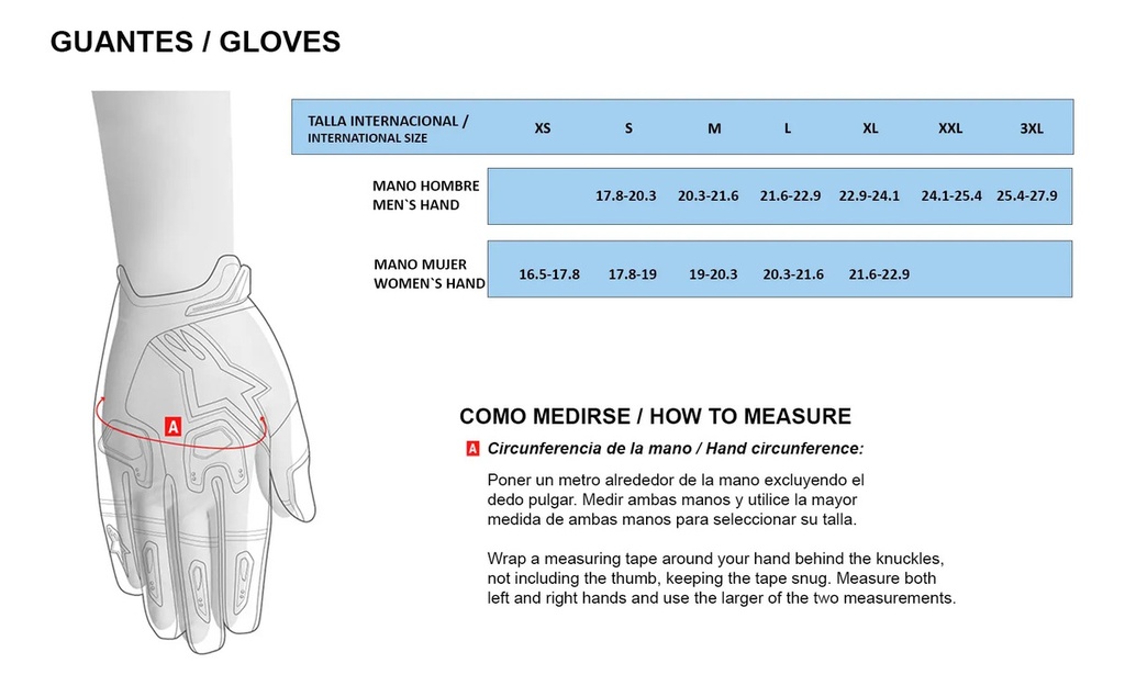 Guantes Moto Alpinestars C-1 V2 Windstopper Rpm