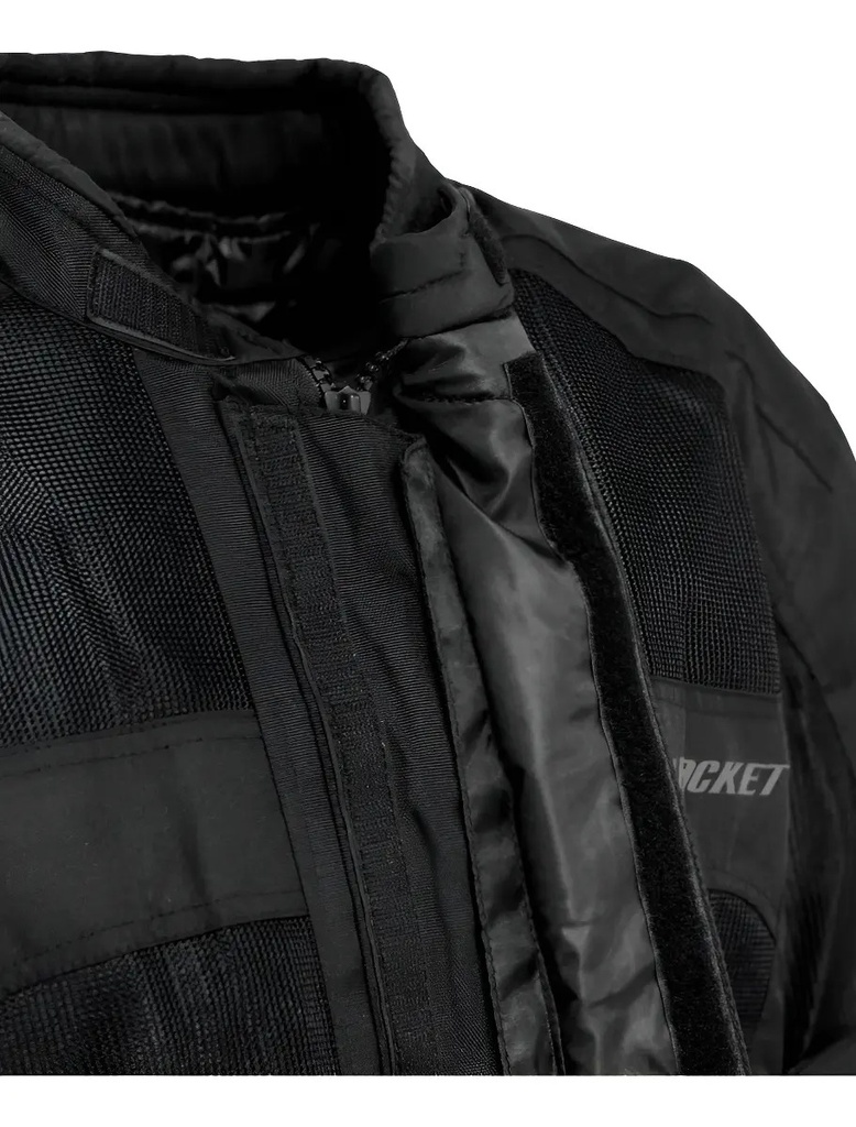 Campera Moto Joe Rocket Explore Protecciones Rpm Negro Liso L