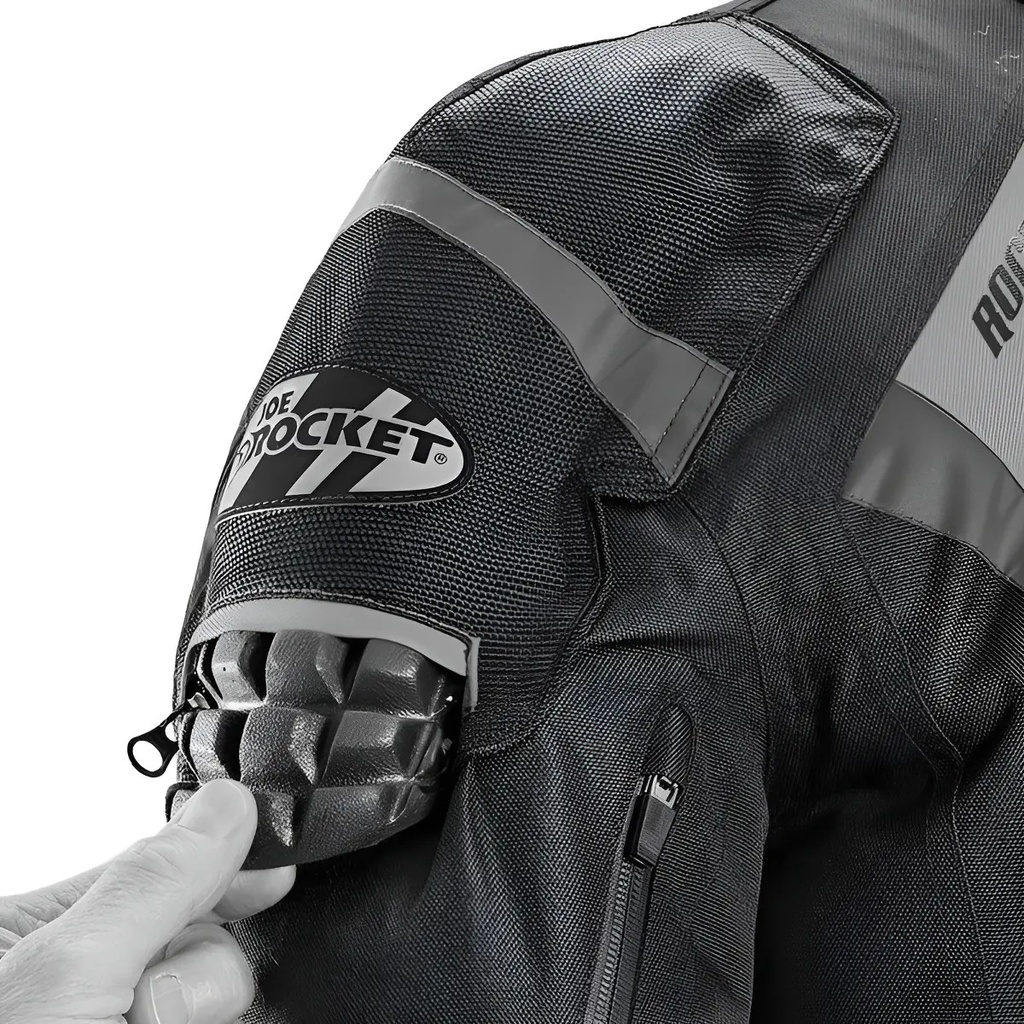 Campera Moto Hombre Joe Rocket Atomic 5.0 Desmontable Rpm Negro Cordura S