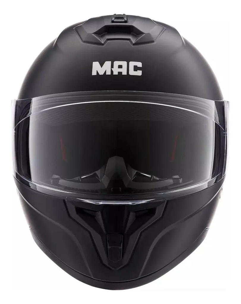 Casco Moto Integral Mac 070 Volt Solid Mate Rpm Negro Volt Solid Mate L