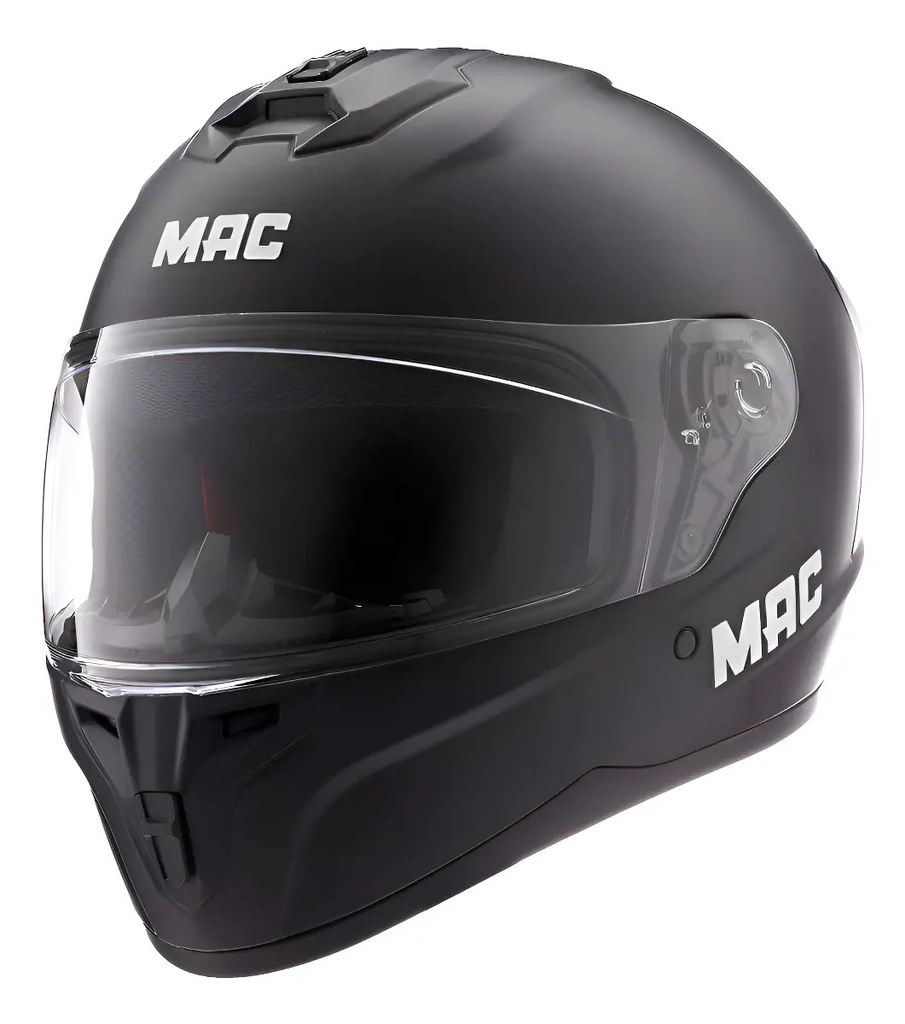 Casco Moto Integral Mac 070 Volt Solid Mate Rpm Negro Volt Solid Mate S