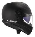 Casco Moto Rebatible Ls2 908 Strobe 2 Doble Visor Rpm Negro Solid Mate L
