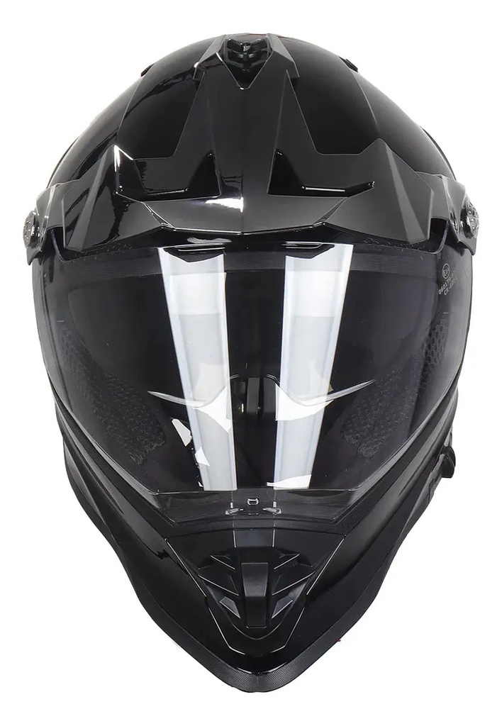 Casco Enduro Motocross Gp23 Doble Visor Negro Rpm