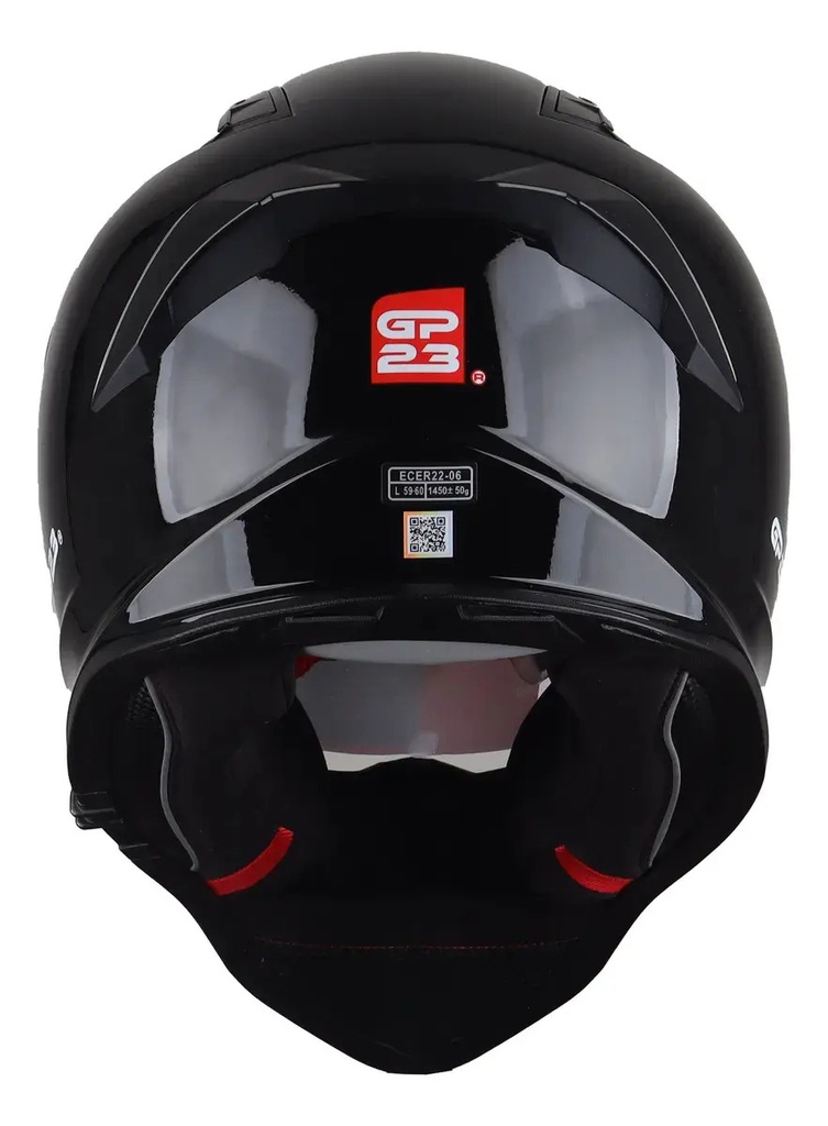 Casco Enduro Motocross Gp23 Doble Visor Negro Rpm