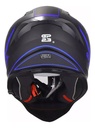 Casco Moto Enduro Cross Gp23 Cr800 Azul Mate Doble Visor