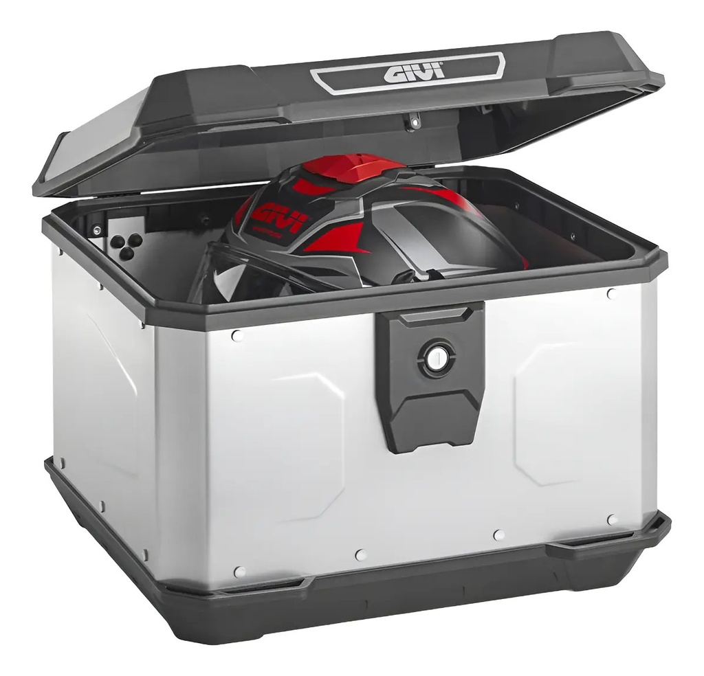 Baúl Moto Givi Alpina Alp44a Monolock Aluminio 44lts Rpm Aluminio