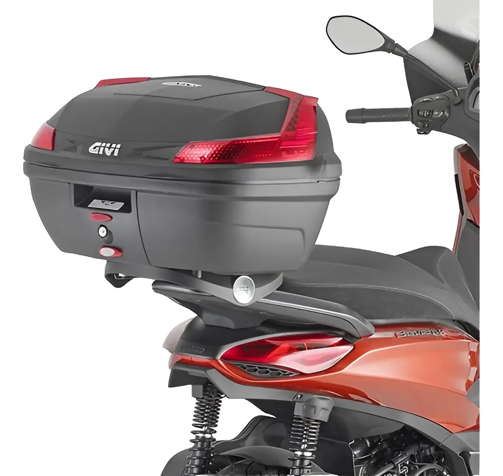 Soporte Trasero Moto Givi Sr5616 Piaggio Beverly 300-400 Hpe Negro