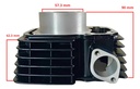 Kit Cilindro Completo Negro Moto Honda Glh 150 Gaucha Roktor