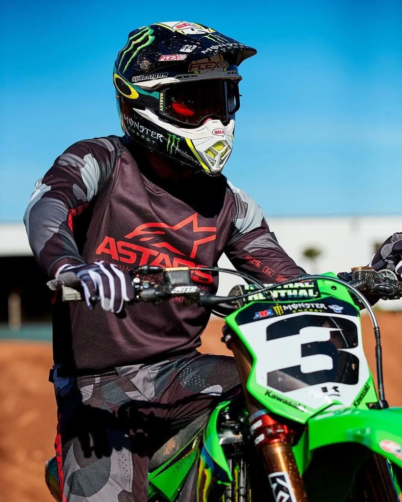 Conjunto Equipo Motocross Alpinestars Racer Tactical 32 Rpm 32 Rojo/gris