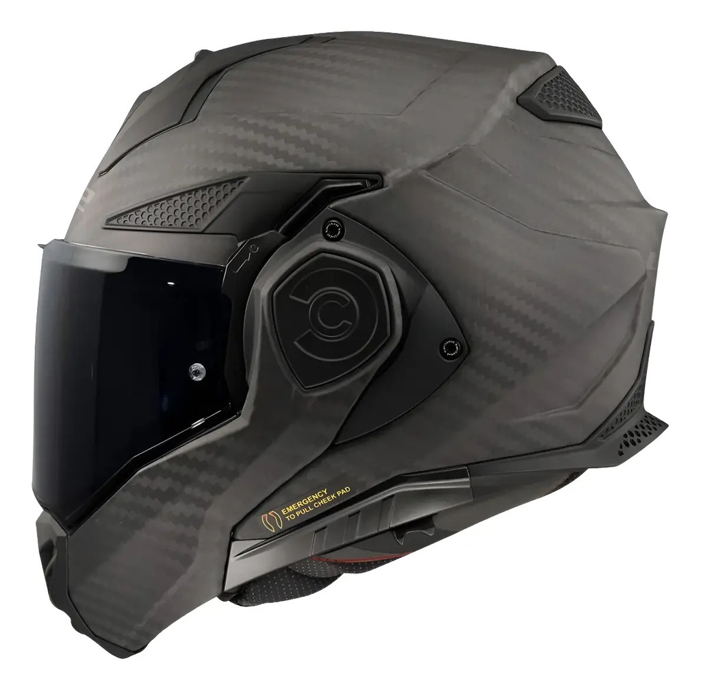 Casco Moto Modular Rebatible Ls2 Advant Doble Visor Rpm Negro Xc Solid Mate M