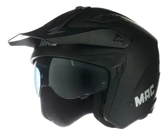 Casco Moto Integral Mac Of001 Edge Rpm Negro Solid Mate S