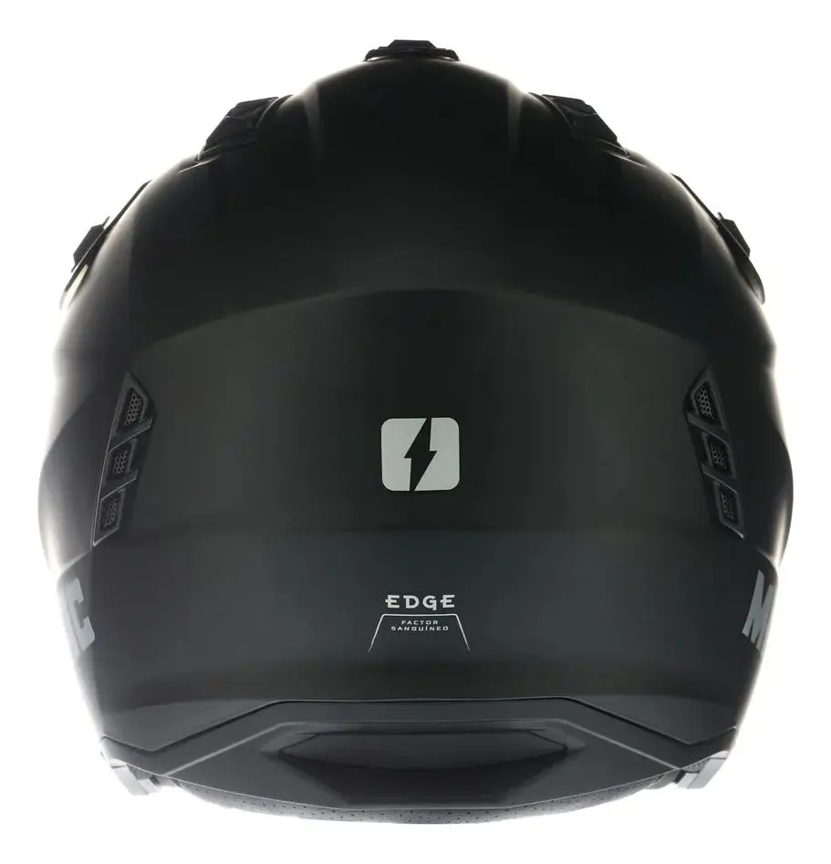 Casco Moto Integral Mac Of001 Edge Rpm Negro Solid Mate S