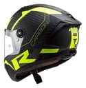 Casco Moto Integral Ls2 805 Thunder Racing Carbono Mate Rpm Negro/amarillo Thunder Racing Mate L