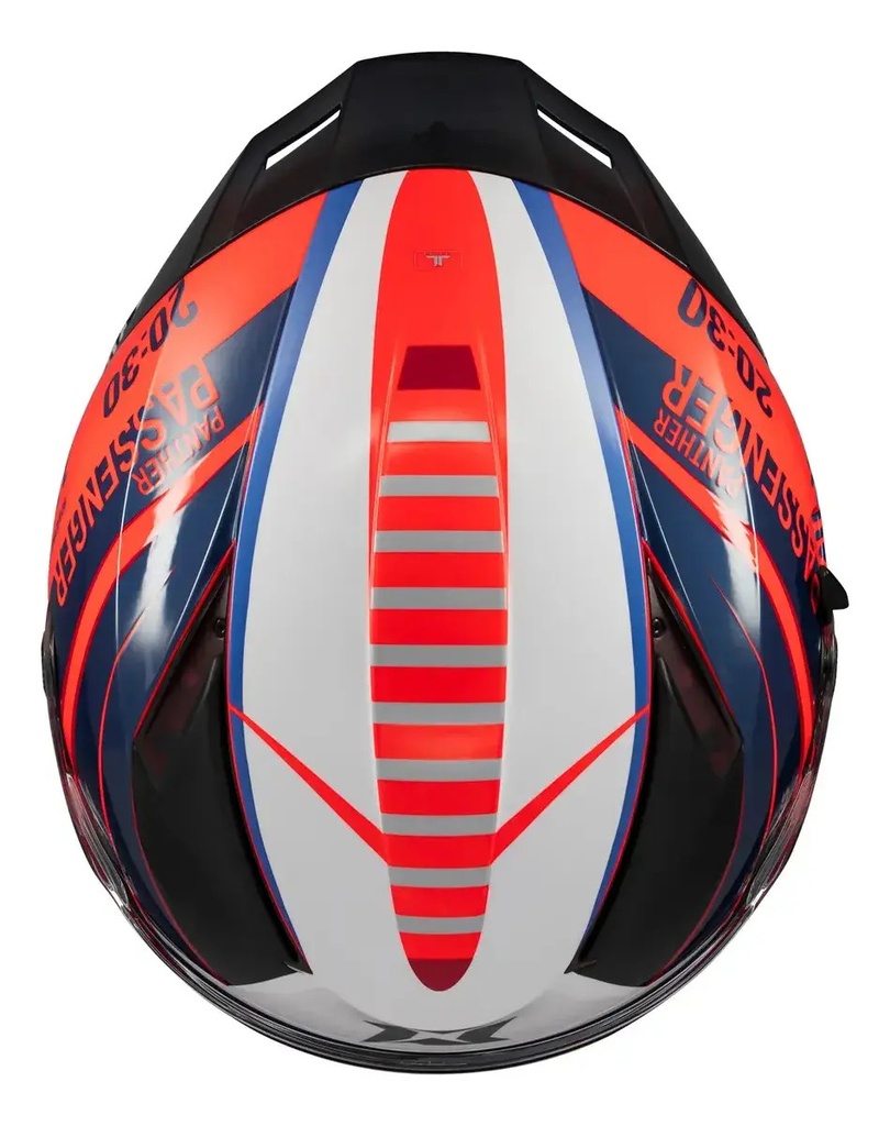 Casco Moto Integral Axxis Panther Passenger Doble Visor Rpm Rojo C5 Brillante M