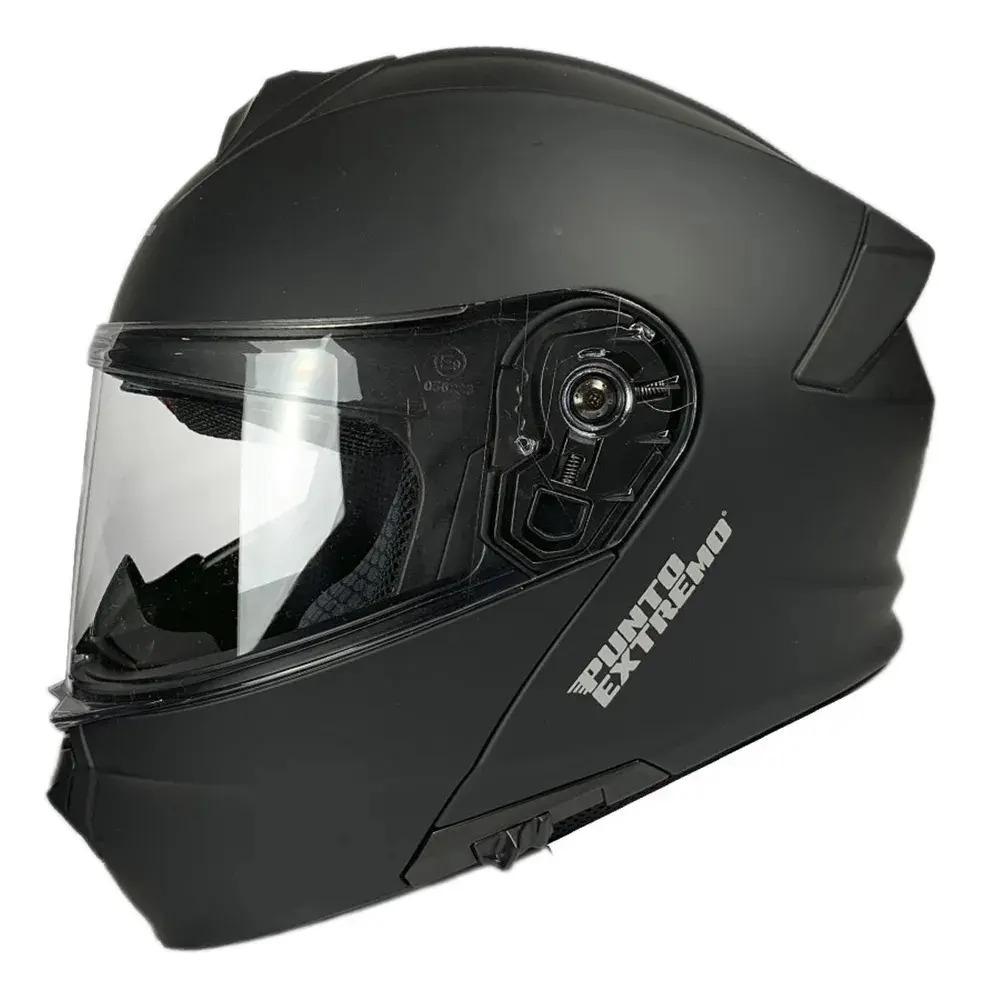 Casco Rebatible Modular Punto Extremo Way 935 Negro Rpm Negro Mate Way Brillante Xl