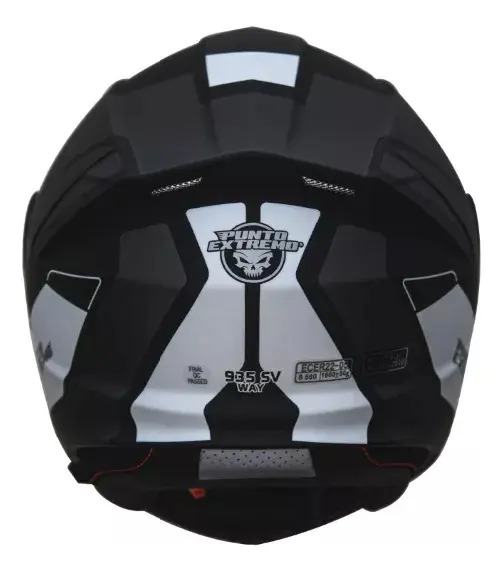 Casco Rebatible Punto Extremo Way 935 Blanco Doble Visor Rpm