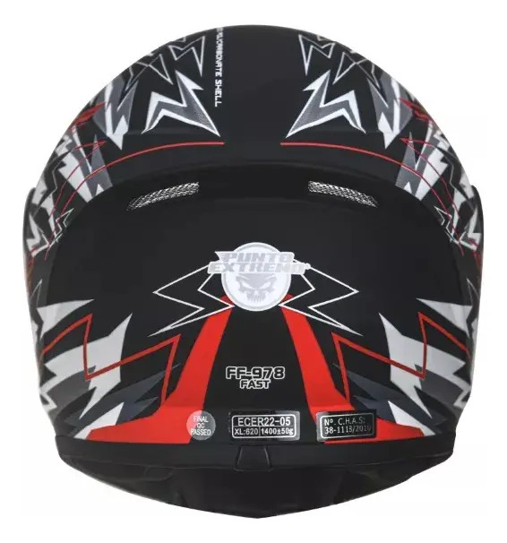 Casco Integral Ff 978 Fast Punto Extremo Grafica Rpm