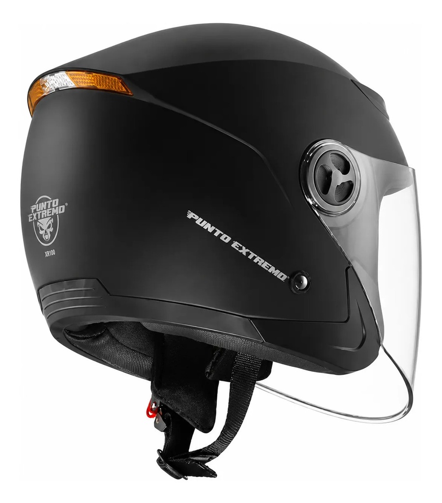 Casco Abierto Punto Extremo Xr100 Negro Mate Rpm Negro Mate S