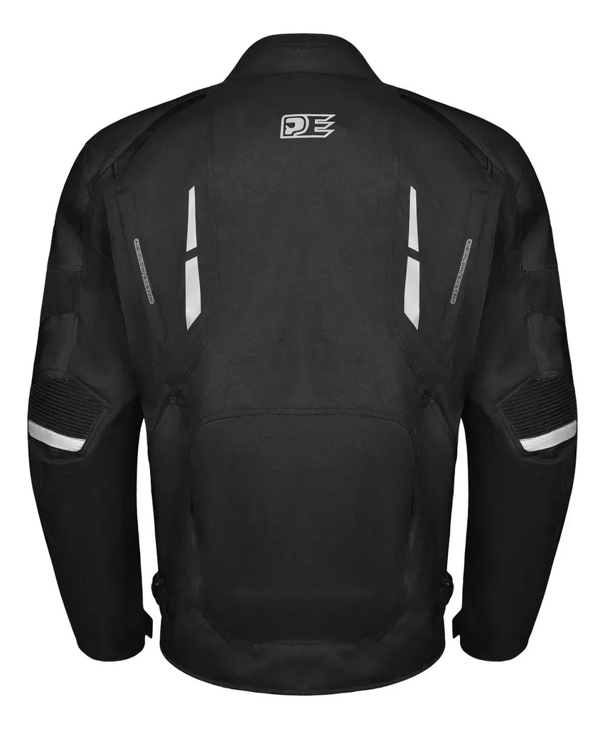 Campera Moto Punto Extremo Pk-02 Con Protecciones Rpm Negro Cordura L