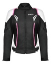 Campera Moto Punto Extremo Pk-02 Con Protecciones Rpm Rosa Blanco Cordura Xl