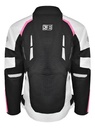 Campera Moto Punto Extremo Pk-02 Con Protecciones Rpm Rosa Blanco Cordura Xl