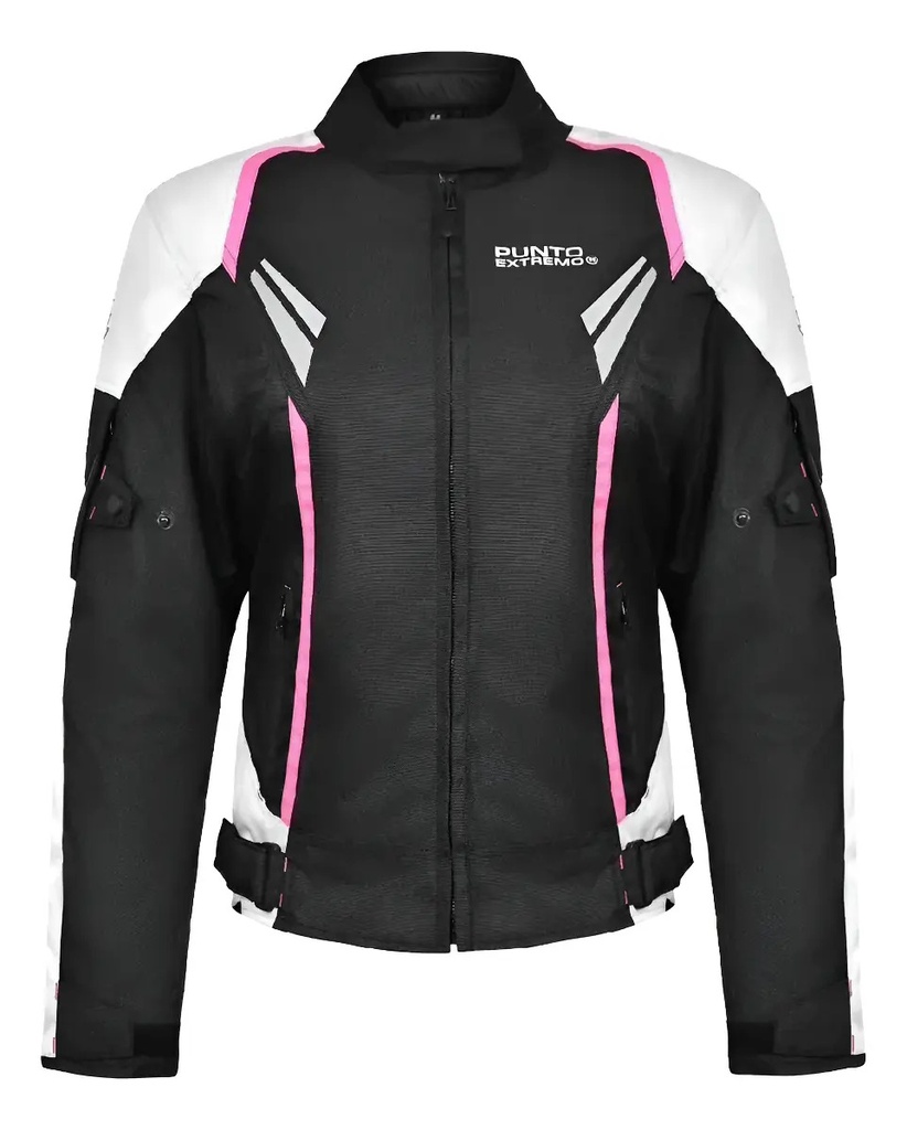 Campera Moto Mujer Punto Extremo Pk02 Proteccion Impermeable