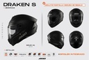 Casco Moto Integral Axxis Draken S Solid Doble Visor Rpm Negro Mate S