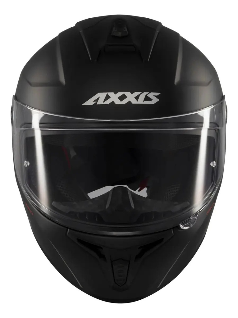 Casco Moto Integral Axxis Draken S Solid Doble Visor Rpm Negro Mate S