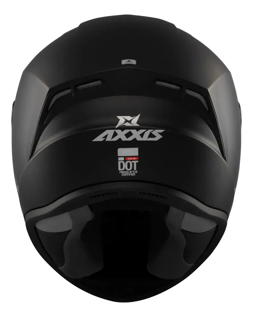 Casco Moto Integral Axxis Draken S Solid Doble Visor Rpm Negro Mate S