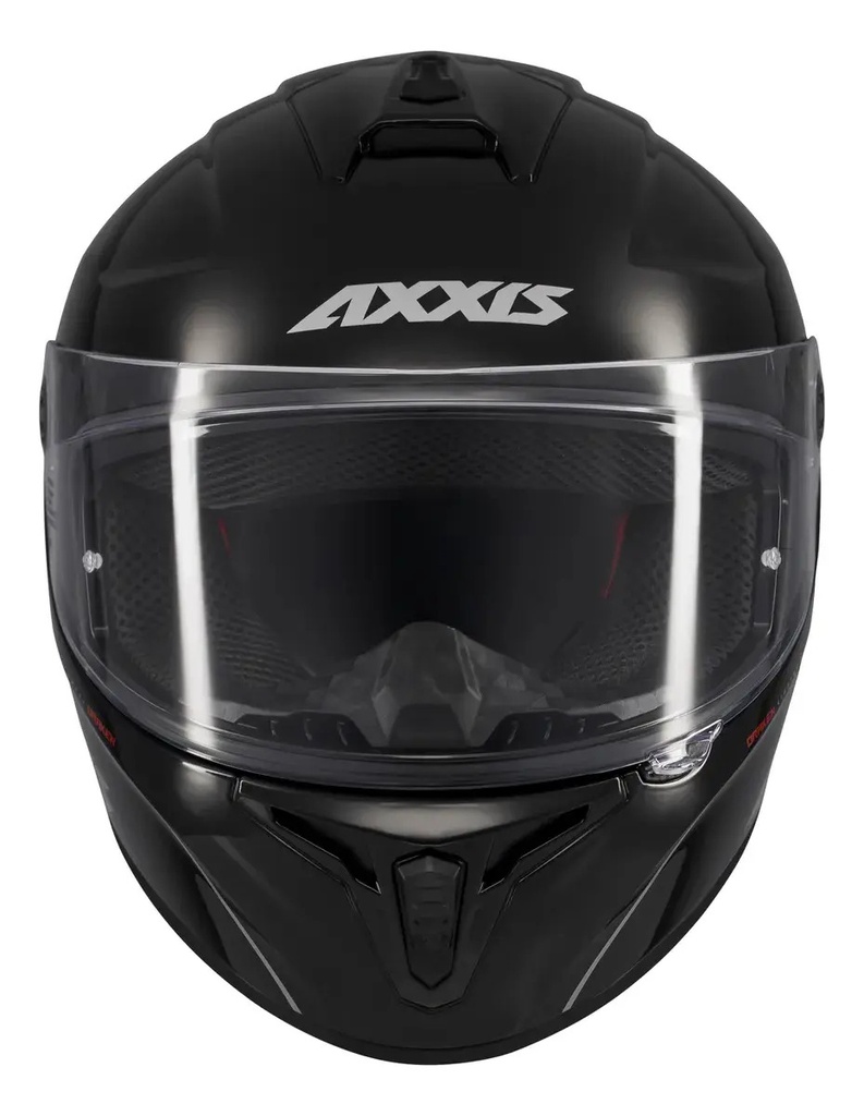 Casco Moto Integral Axxis Draken S Solid Doble Visor Rpm Negro Solid Brillante Xxl