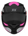 Casco Moto Integral Axxis Fenix Con Spoiler Rpm Negro/rosa Ork B8 Brillo Xxl