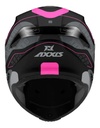 Casco Moto Integral Axxis Fenix Con Spoiler Rpm Negro/rosa Ork B8 Brillo Xxl