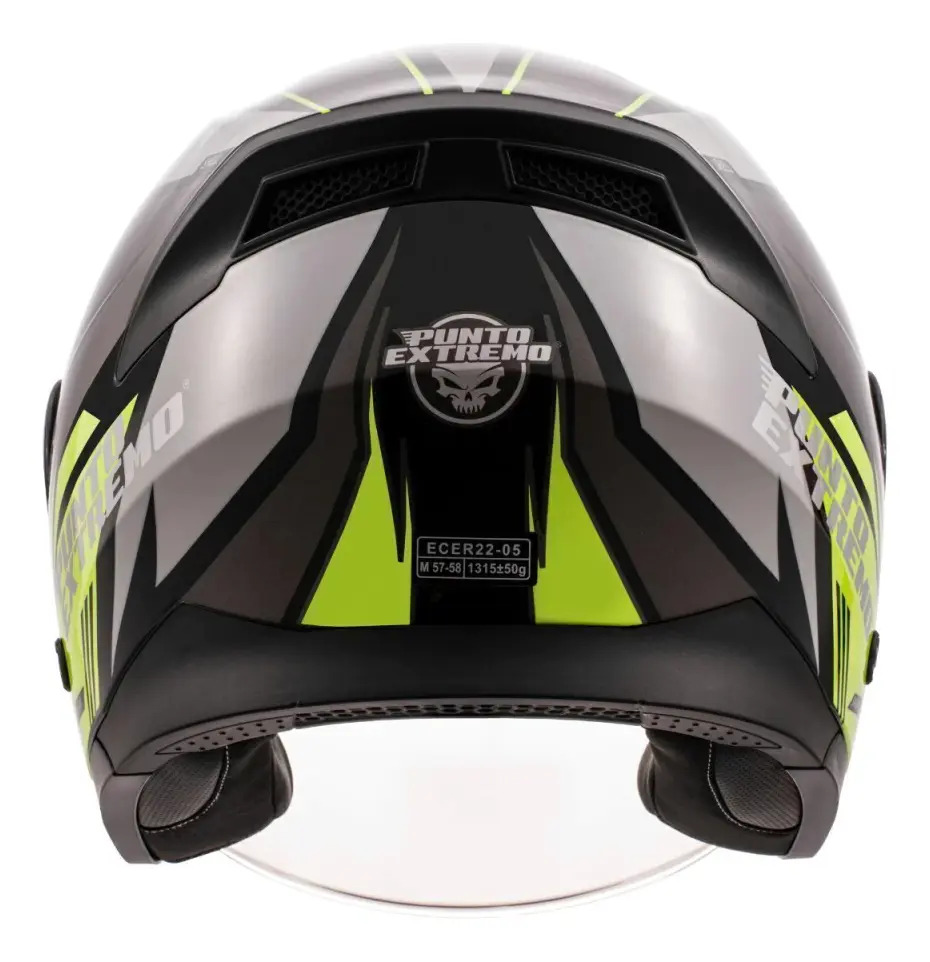 Casco Moto Abierto Punto Extremo Xr200 Doble Visor Rpm