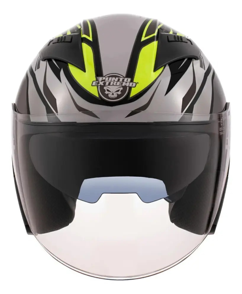 Casco Moto Abierto Punto Extremo Xr200 Doble Visor Rpm