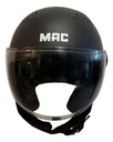 Casco Abierto Moto Mac Of230 Addax Rpm Negro Solid Mate M