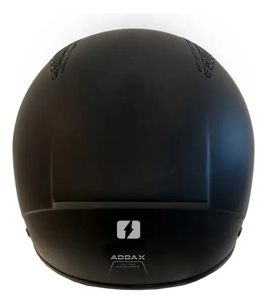 Casco Abierto Moto Mac Of230 Addax Rpm Negro Solid Mate M