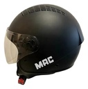 Casco Abierto Moto Mac Of230 Addax Rpm Negro Solid Mate Xl