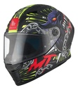 Casco Moto Integral Mt Stinger 2 Con Spoiler Rpm Negro/amarillo Akin A3 Mate Xl