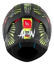 Casco Moto Integral Mt Stinger 2 Con Spoiler Rpm Negro/amarillo Akin A3 Mate Xl