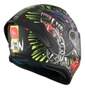 Casco Moto Integral Mt Stinger 2 Con Spoiler Rpm Negro/amarillo Akin A3 Mate Xl