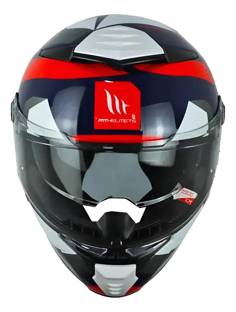 Casco Moto Integral Mt Thunder 4 Doble Visor Rpm Rojo Protect A5 Brillante Xl