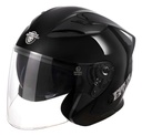 Casco Moto Abierto Punto Extremo Xr200 Negro Rpm Negro All Black Xl