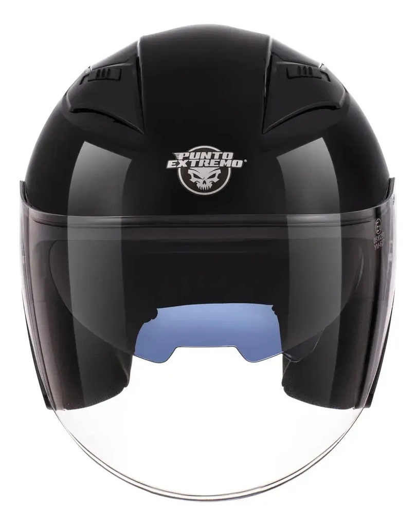 Casco Moto Abierto Punto Extremo Xr200 Negro Rpm Negro All Black Xl